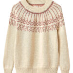 Fliink Bluse - Bomuld/Uld - Strik - Nova - Bow - Sandshell