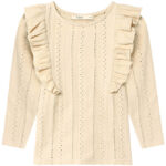 Fliink Bluse - Gabby - Sandshell m. Hulmønster