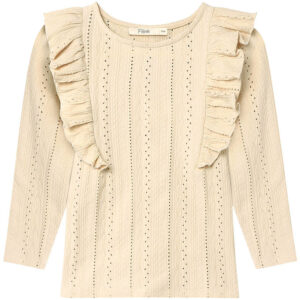 Fliink Bluse - Gabby - Sandshell m. Hulmønster