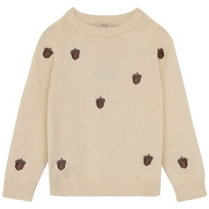 Fliink Bluse - Strik - Benna - Acorn - Sandshell