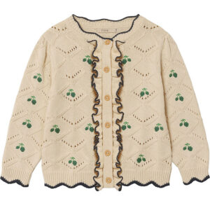 Fliink Cardigan - Strik - Mela Ruffle - Sandshell