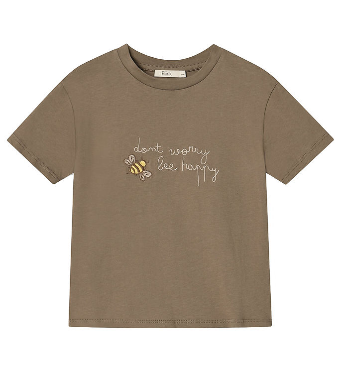Fliink T-shirt - Sommer Bee - Pine Bark