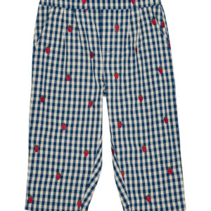 Flöss Bukser - Nolly - Berry Blue Check