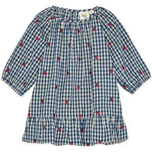 Flöss Kjole - Nolly - Berry blue check