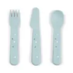 Foodie bestiksæt Happy dots Blå