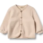 Kari Uld Fleece Cardigan - Pale lilac - 2 ÅR