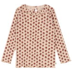 Konges Sløjd Bluse - Rib - Nia - Ruby Rose m. Hulmønster