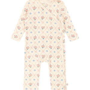 Konges Sløjd Heldragt - Rib - Minnie - Fleur Decor m. Hulmønster