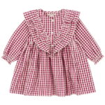 Konges Sløjd Kjole - Kim - Sangria/Butter Check