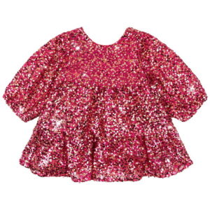 Konges Sløjd Kjole - Lila Sequin Bow - Sparkling Sangria