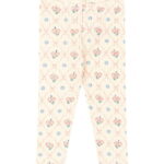 Konges Sløjd Leggings - Rib - Minnie - Fleur Decor m. Hulmønster