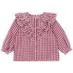 Konges Sløjd Skjorte - Kim - Sangria/Butter Check