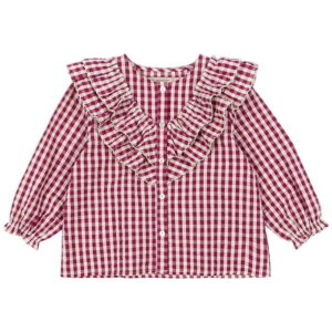 Konges Sløjd Skjorte - Kim - Sangria/Butter Check