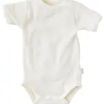 Kort Ærmet Body i Rib - Joha Uld - Natur - 100