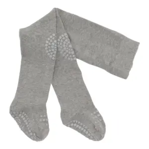 Kravle Strømpebukser Bambus - Grey melange - 12-18M