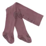 Kravle Strømpebukser Bambus - Misty plum - 12-18M