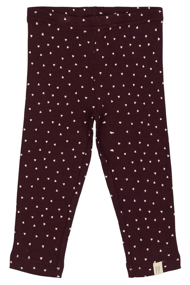 Leggings - Dark Grape/White - 68
