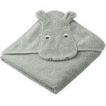 Liewood Babyhåndklæde - Albert - Hippo Dove Blue