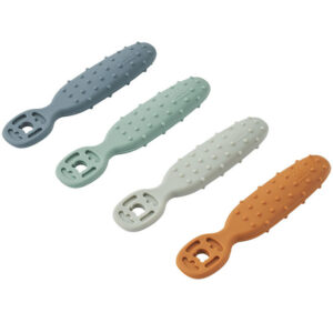 Liewood Babyskeer - Silikone - 4-pak - Caelia - Whale Blue Multi