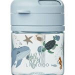 Liewood Kop m. Sugerør - Pavia - 280ml - Sea Creature/Sandy