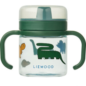 Liewood Kop m. Tud - 280 ml - Dinosaurs/Mist