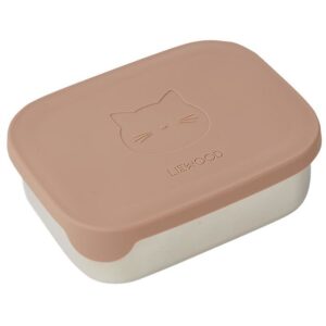 Liewood Madkasse - Silikone/Stål - Arthur - Cat Dark Rose