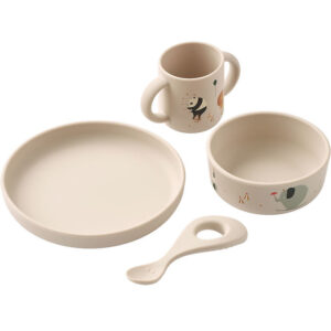 Liewood Spisesæt - Silikone - 4 Dele - Vivi - Circus/Sandy