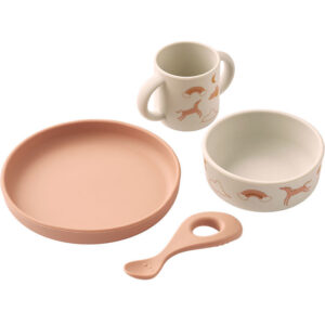 Liewood Spisesæt - Silikone - 4 Dele - Vivi - Dream/Ecru