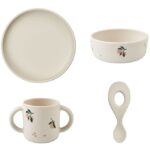 Liewood Spisesæt - Silikone - 4 dele - Vivi - Peach/Sea