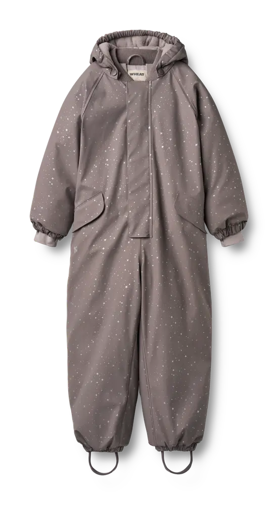 Ludo Gummi Flyverdragt - Purple stone stars - 5 ÅR