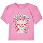 Mads Nørgaard T-shirt - Tristi - Fuchsia Pink m. Print