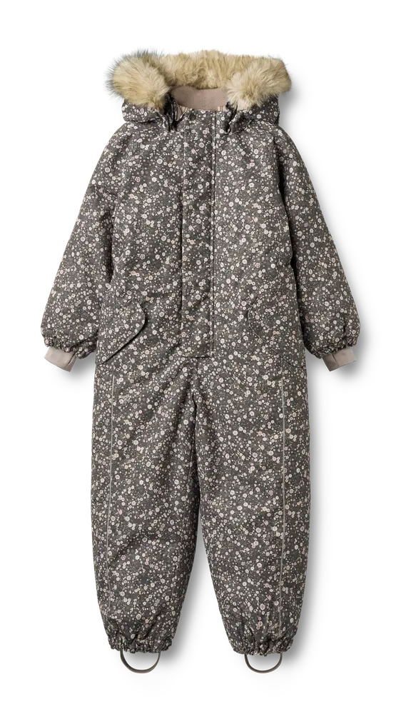 Moe Flyverdragt - Black sea open flowers - 6 ÅR