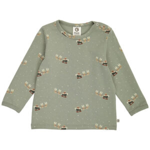 Müsli Bluse - Christmas - Shadow/Deep Green/Balsam Cream