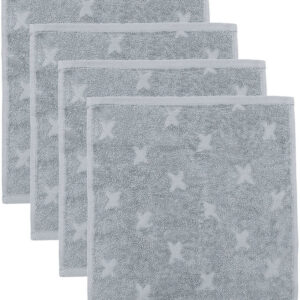 Müsli Vaskeklude - 4-pak - Jasmin Blue