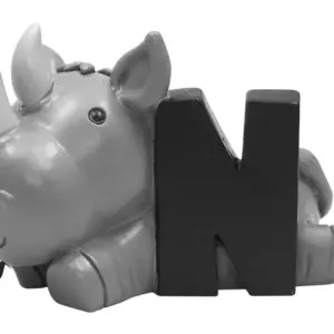 N bogstav med næsehorn til navnetog