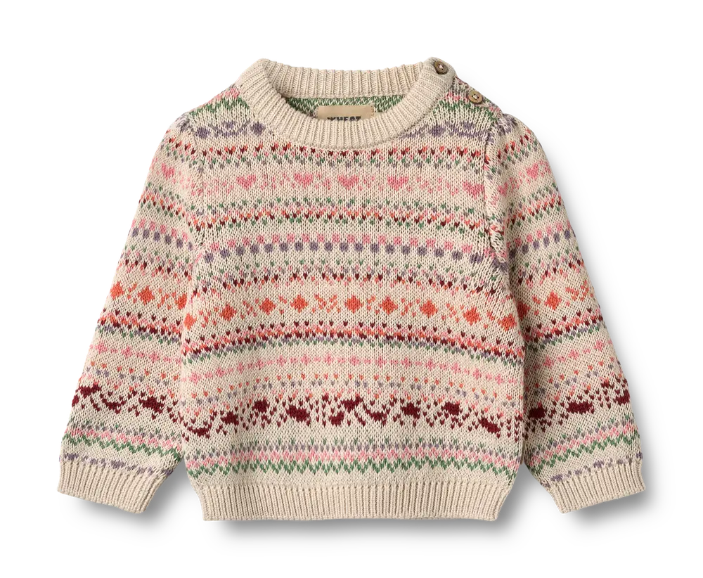 Olga Jacquard Pullover - Multi - 12 MDR.