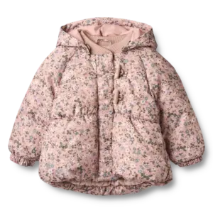 Olga Pufferjakke - Rose powder flowers - 9-12 MDR.