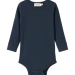 Plain Langærmet Body - Pilot navy - 80