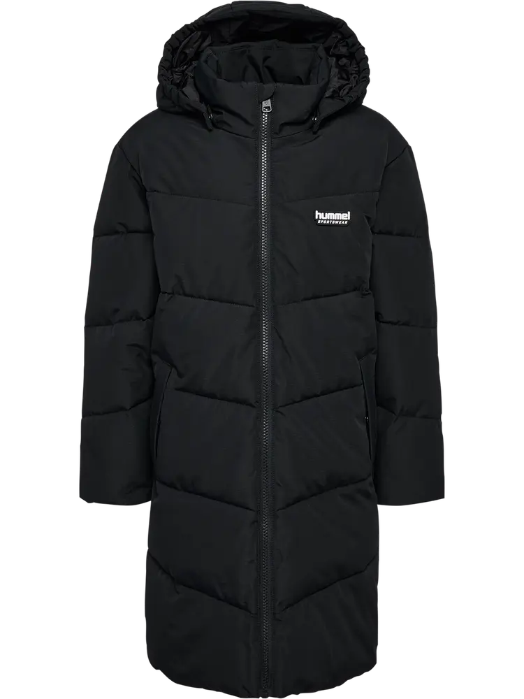 Puffer Lang Jakke - Black - 110