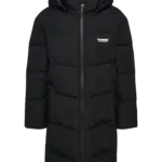 Puffer Lang Jakke - Black - 116