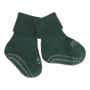 Skridsikre Strømper -  Merino Uld - Forest green - 17/19