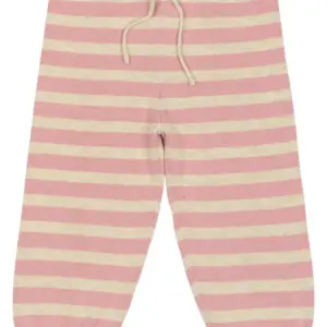 Strikbukser - Off White/Rosa - 74