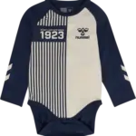 Stripy body langærmet - black iris - 86