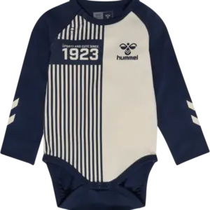 Stripy body langærmet - black iris - 92