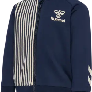 Stripy zip jakke - black iris - 62