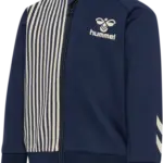 Stripy zip jakke - black iris - 86