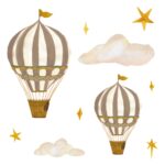 That&apos;s Mine - Wallsticker dreamy balloons - Brown