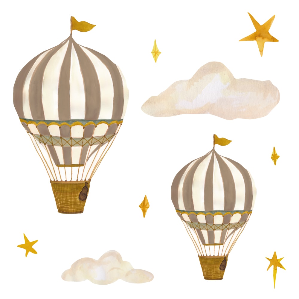 That's Mine - Wallsticker dreamy balloons - Brown