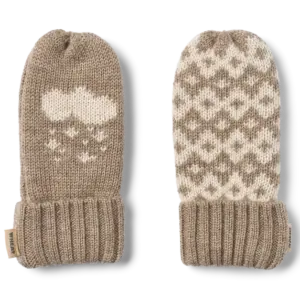 Towsi Jacquard Luffer - Grey camel melange - 3-4 ÅR