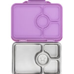 Yumbox Madkasse m. 4 Rum - Bento Steel - Lavande Purple